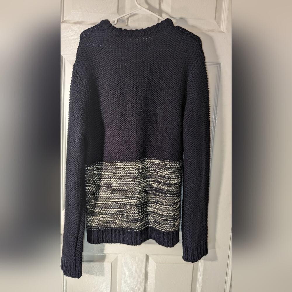 Native Youth Navy color block sweater size large
